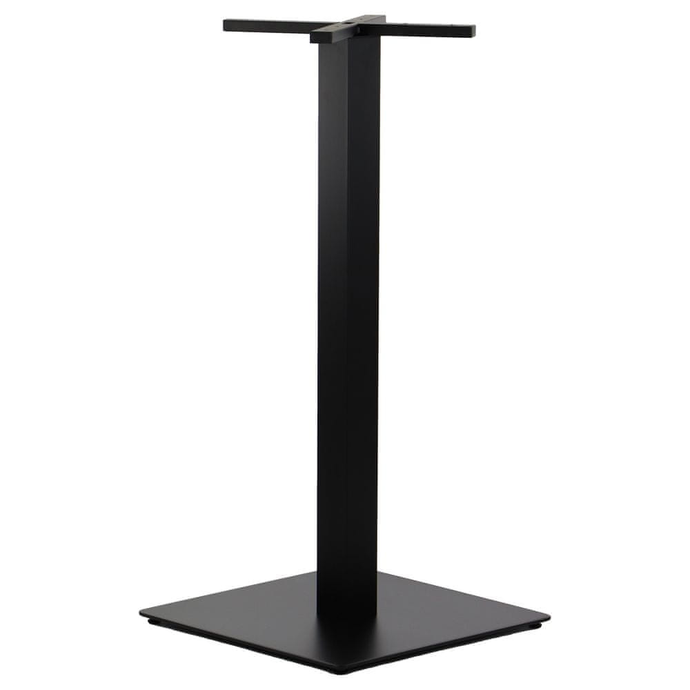 STEMA Kovová podnož pre stôl SH-5002-6/H/B, pre domácnosť, kanceláriu, reštauráciu a hotel, 50x50x110 cm, noha 8x8 cm, čierna